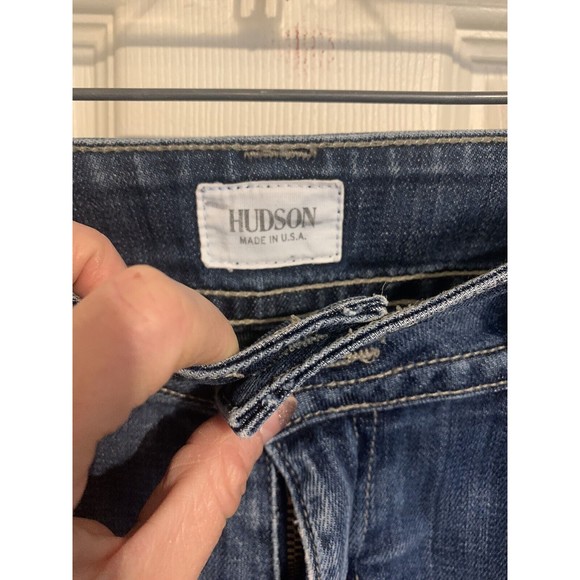 Hudson Womens Denim Jeans Sz 29 Signature Boot Cut Flap Pocket - Picture 5 of 16